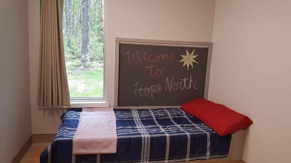 a bed in the Hope North Recovery Centre
